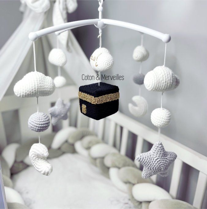 en gros usine lit décoration fait à la main unique feutre sur mesure coran  cube islamique jouets bébé mobiles pour enfants